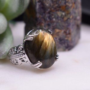 Malagasy Labradorite Ring